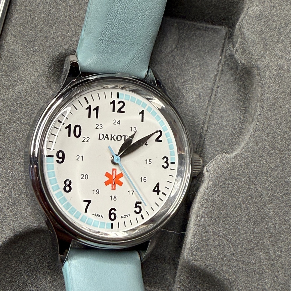 Dakota Silver and Blue Watch